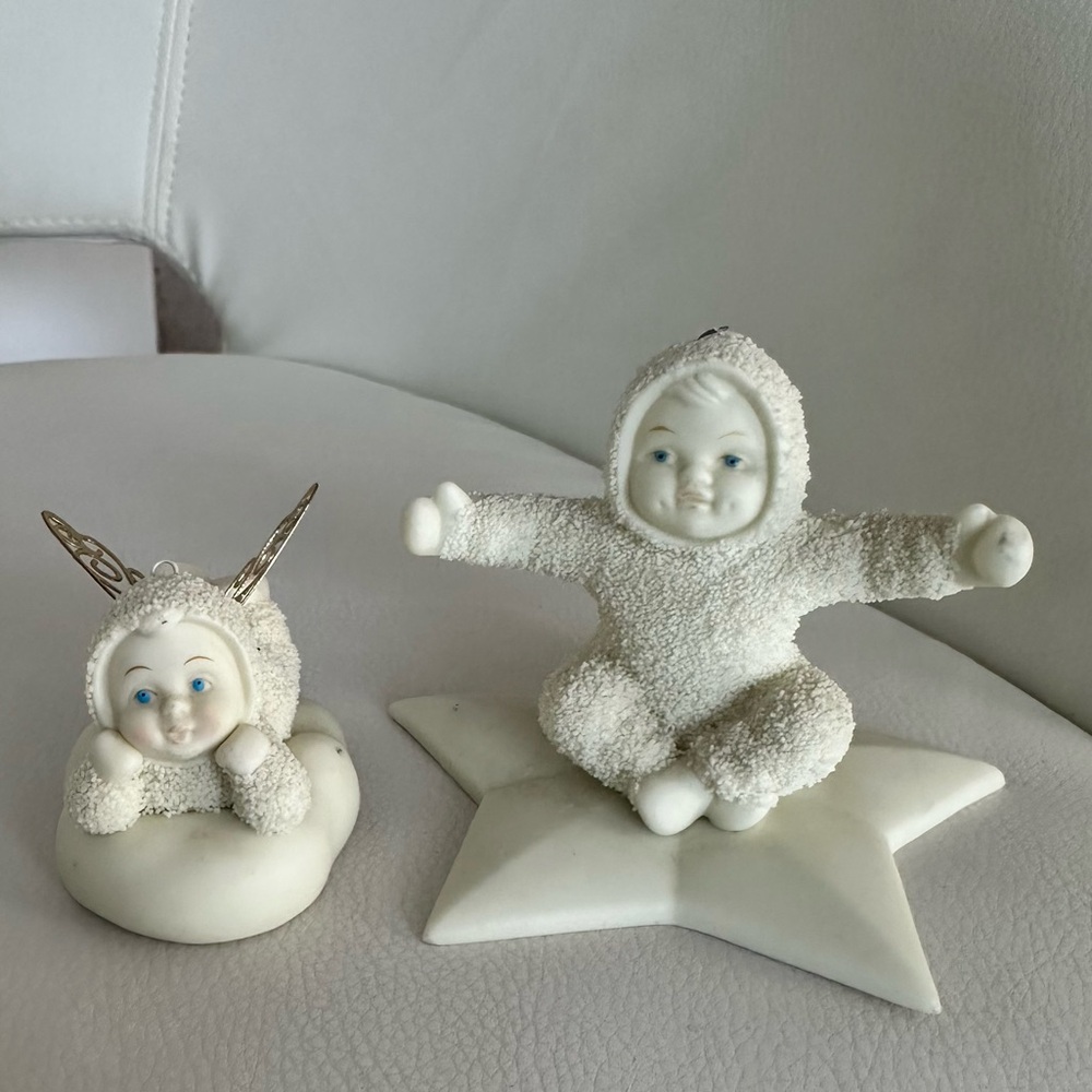 Department 56 Snow Babies Ornaments Bundle of two